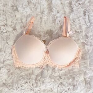 𝜗𝜚 victoria’s secret dream angels lightly lined smooth and lace demi bra